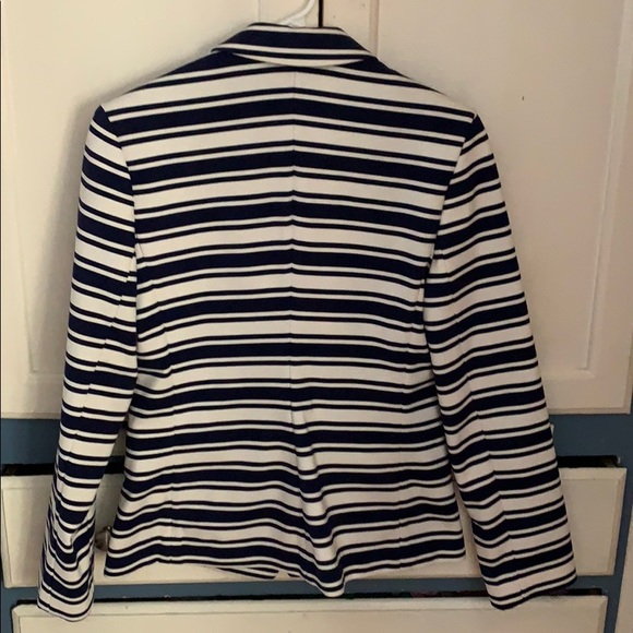 Express blue/nautical striped blazer - Picture 2 of 4